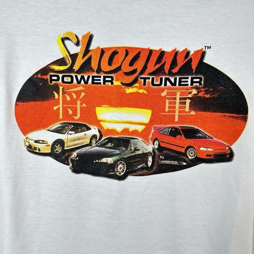 Vtg Men's Shogun Power Tuner JDM Hypertech Honda Long Sleeve Graphic T-shirt XL